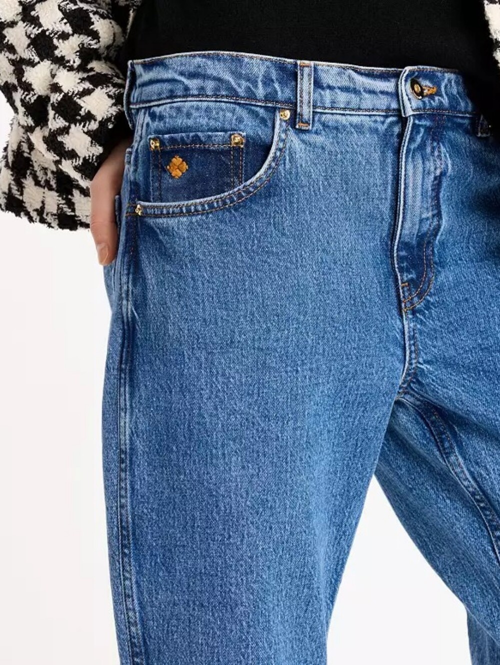 Kate Spade Boyfriend Jeans in Cosmic Blue, Size 25.  90s Chic!